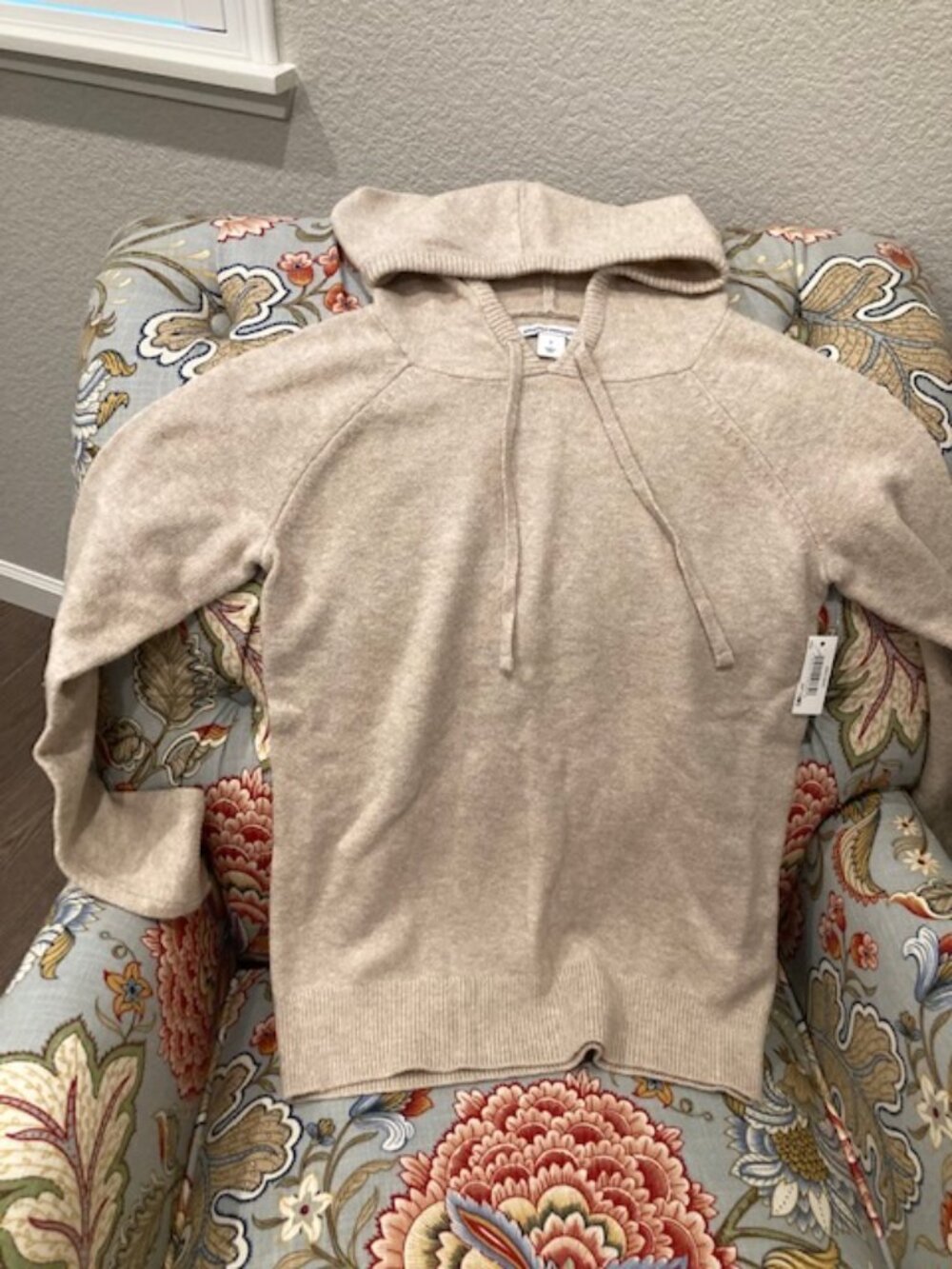 Amazon Essentials Hooded Taupe Sweater - NEVER WORN